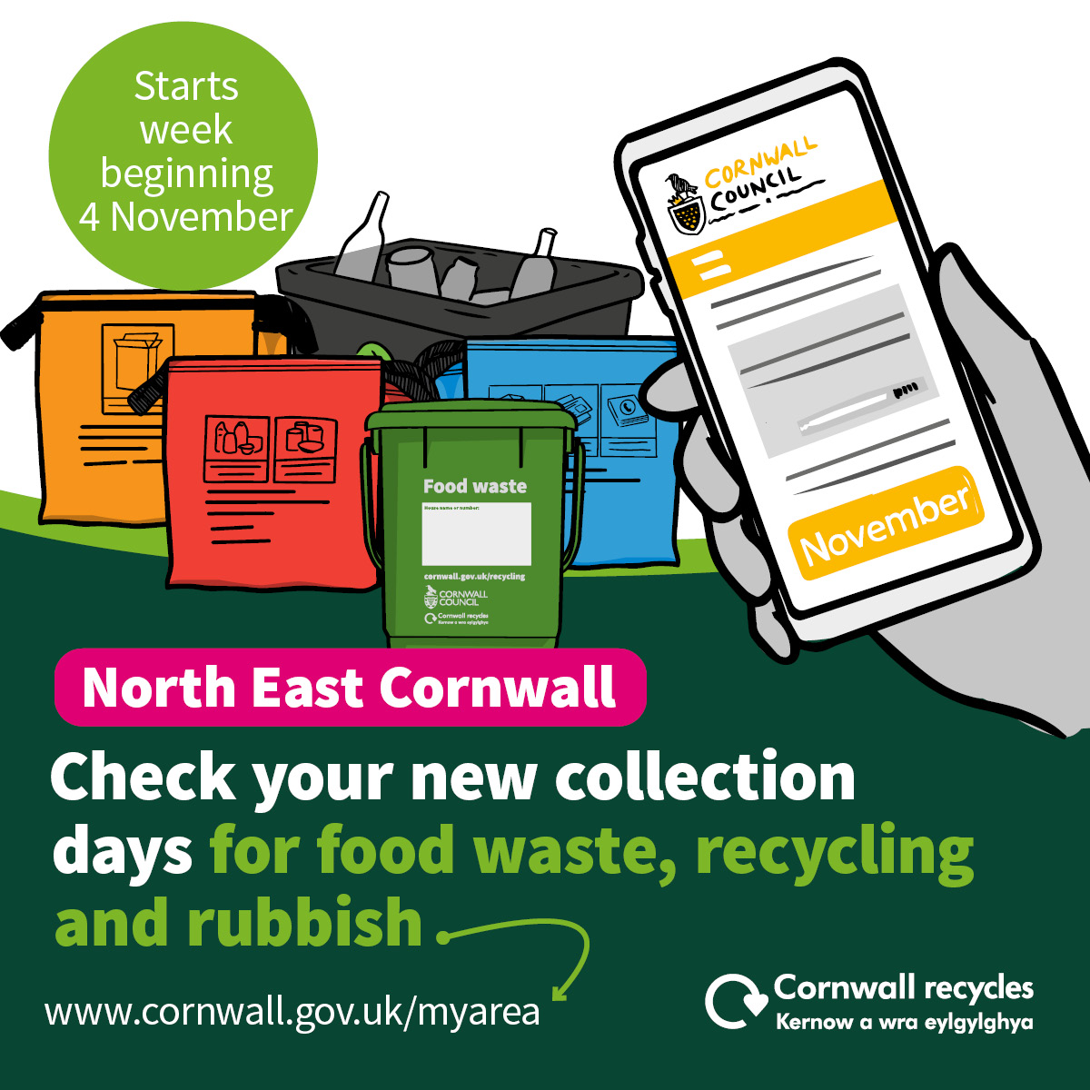 Photo of News New food waste and recycling collections