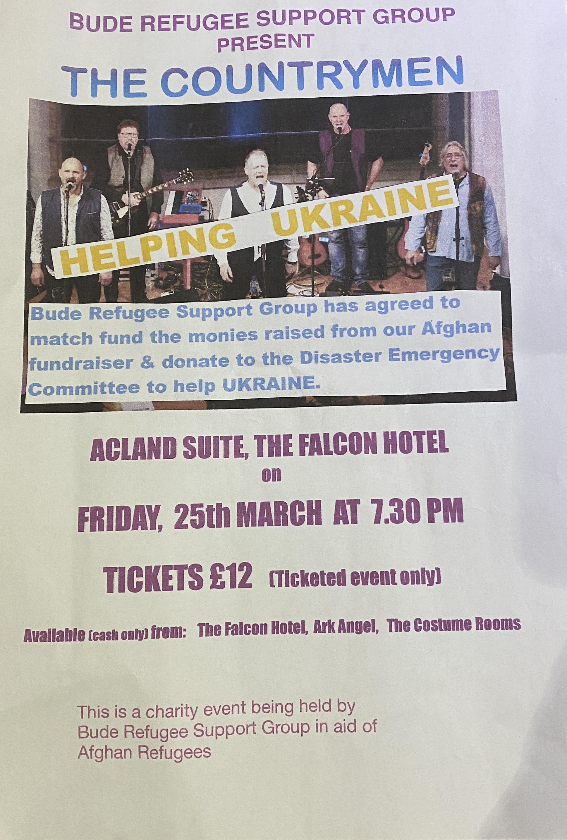 Photo of News Bude Refugee Support Group Event  Friday 25th March